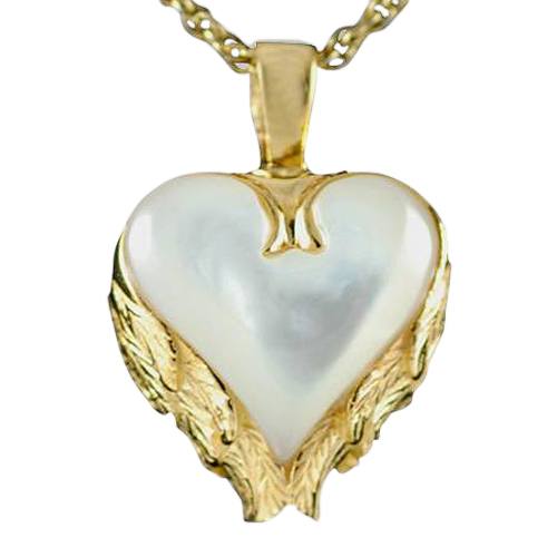 Angel Wings Heart Keepsake Pendant IV